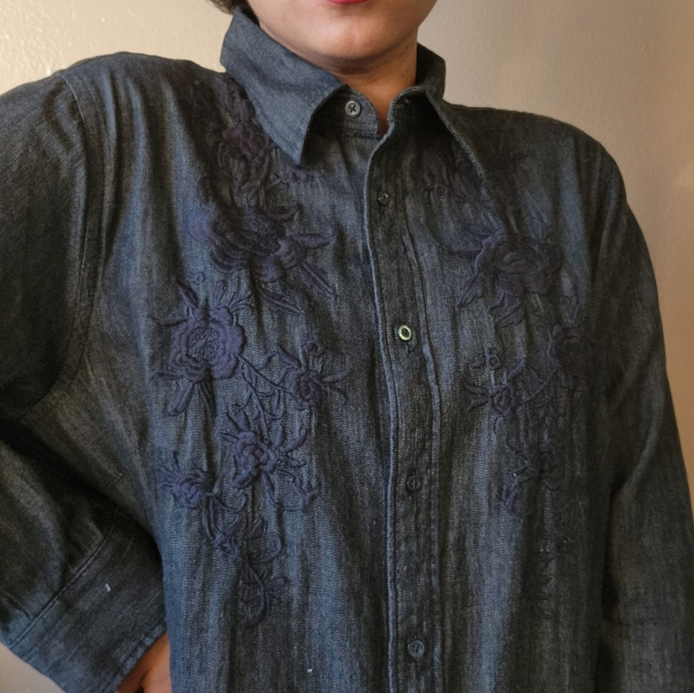 Lauren Ralph Lauren shirt size 2X color gray